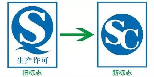 舊QS標(biāo)志與新SC標(biāo)志對比